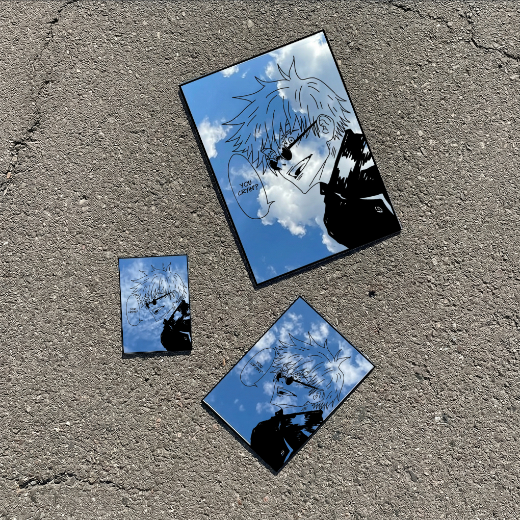 Gaming Accessories To Gift - Custom Design Anime Mirror Vintage Wall