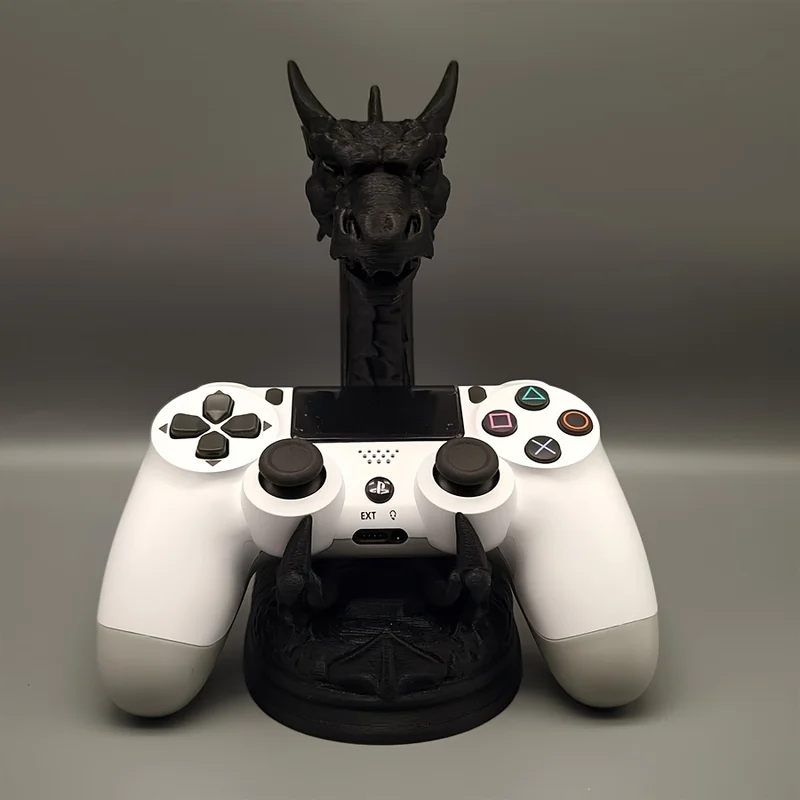 Gaming Accessories Stand - 3D Printed Fantasy Dragon Skull Controller