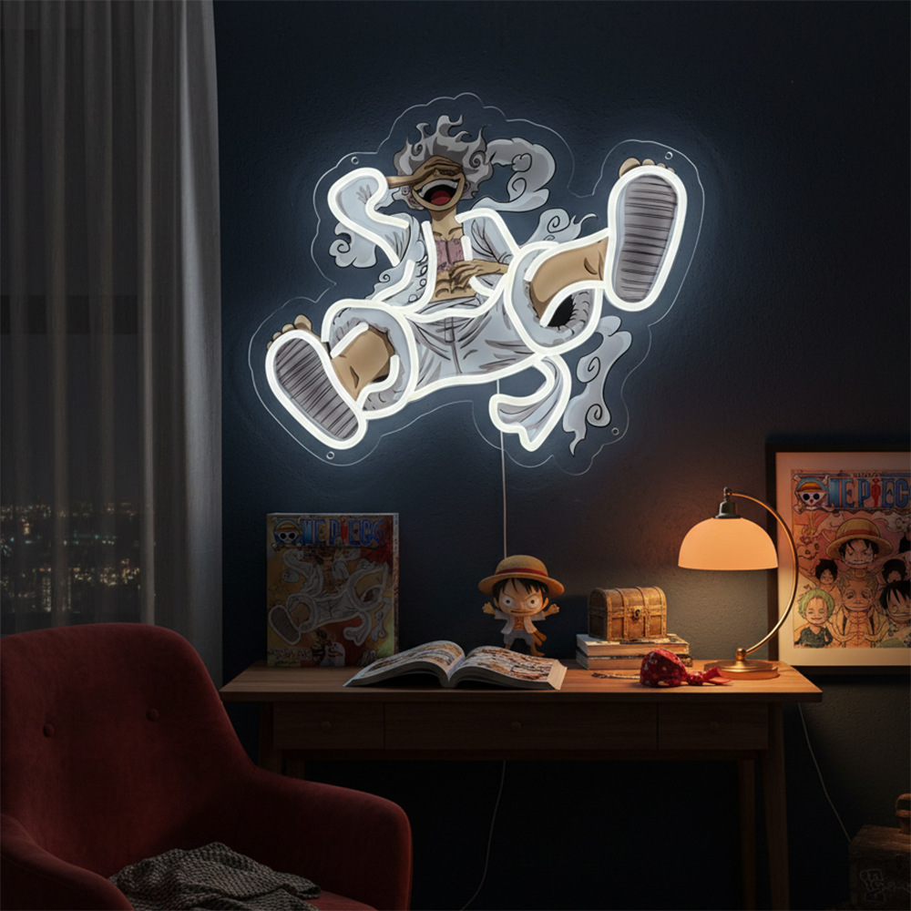 Gaming Accessories To Gift - One Piece Pokemon Anime Neon Sign