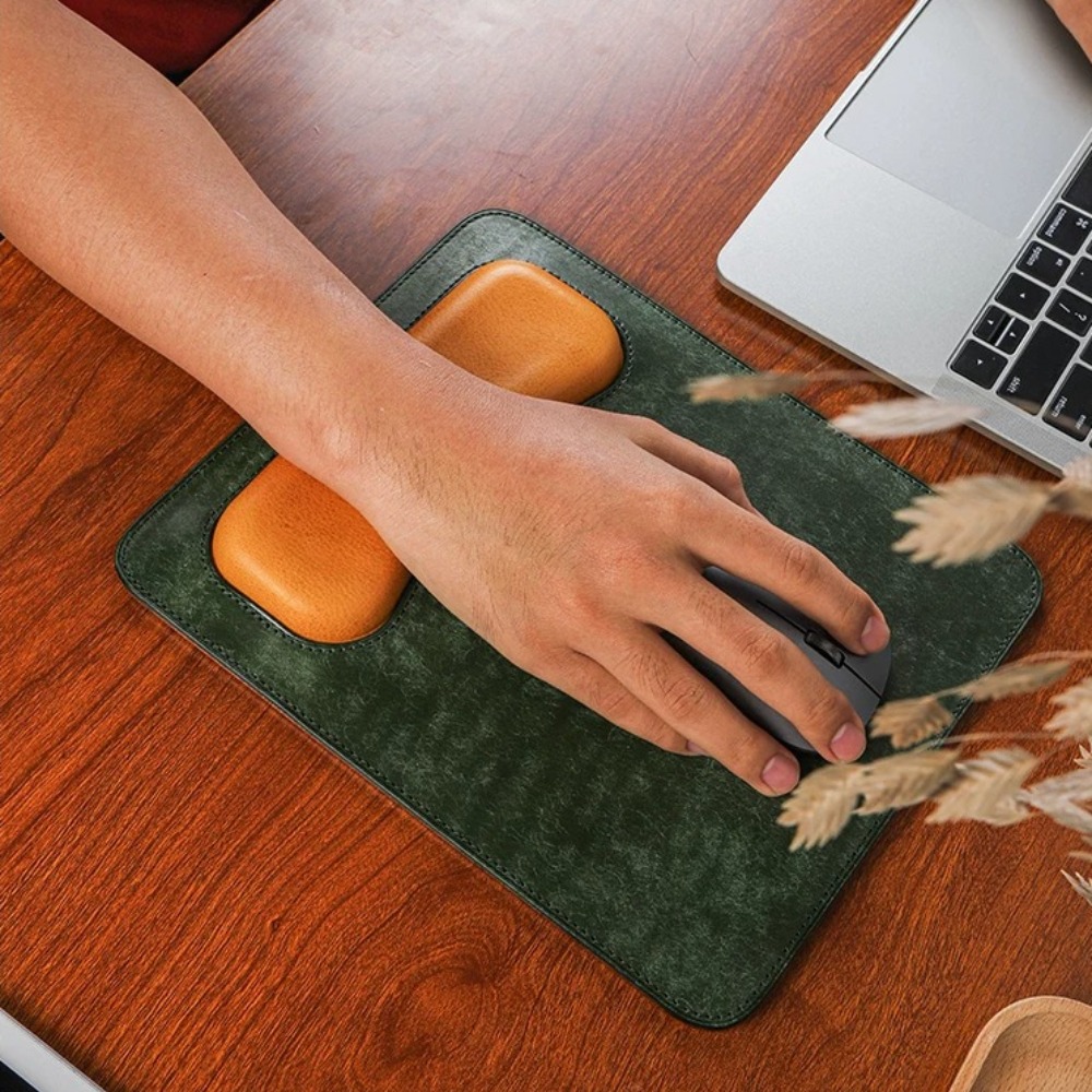 Handmade Genuine Cowhide Mouse - đánh giá và giá Wrist Rest Ergonomic