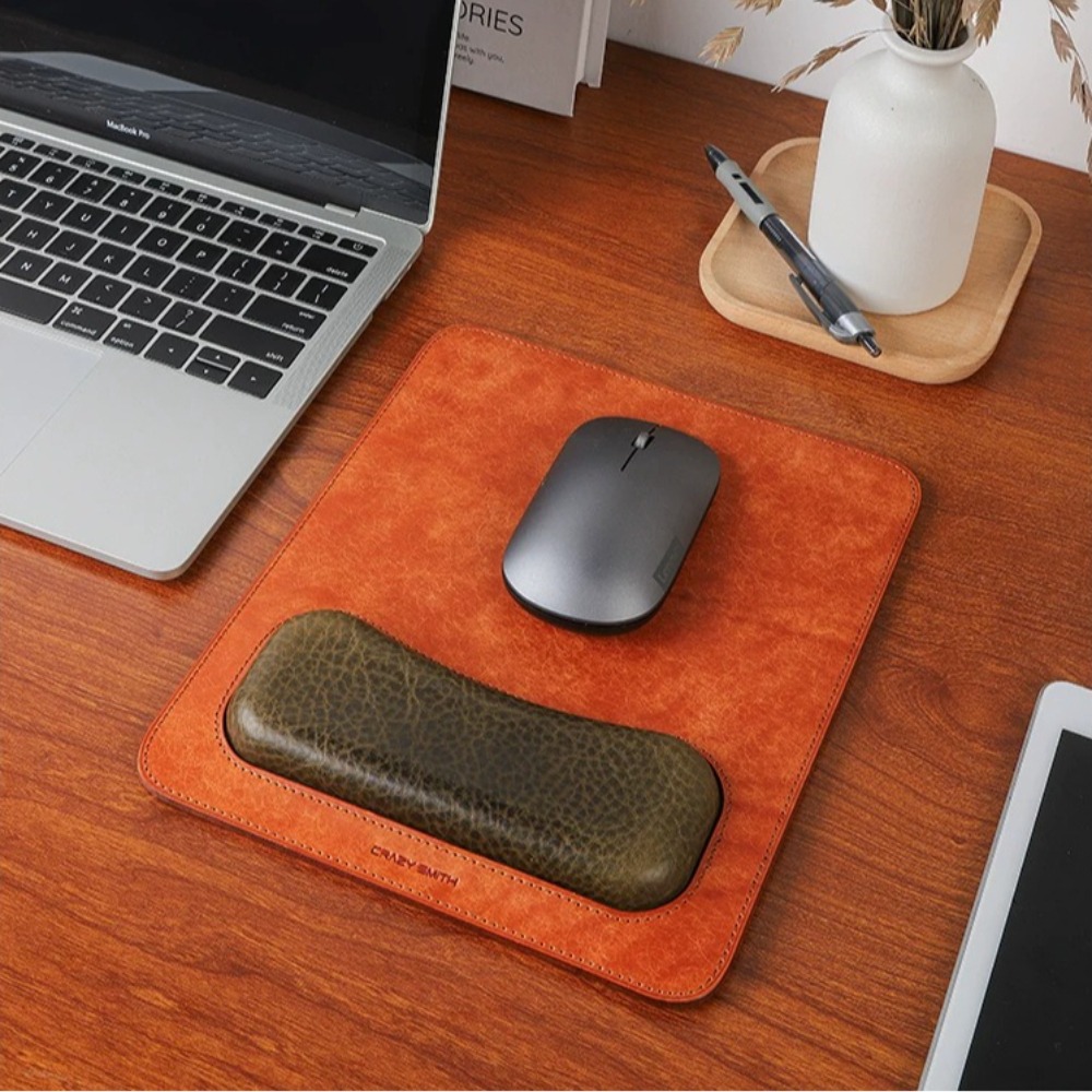 Handmade Genuine Cowhide Mouse - đánh giá và giá Wrist Rest Ergonomic