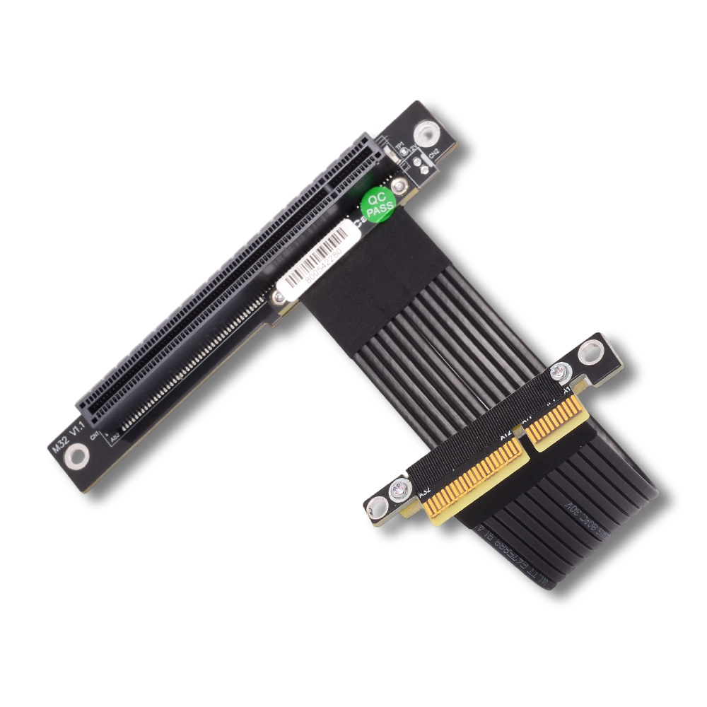 PCI-E 4.0 x4 to x16 Riser Jump - đánh giá và giá Pcie Extension Cable