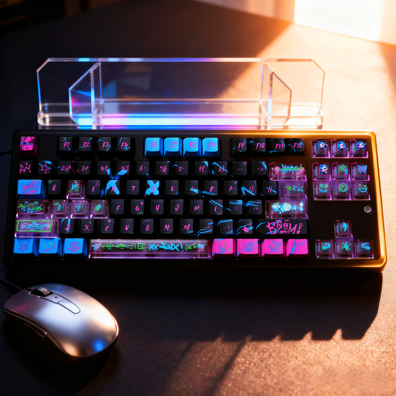 Jinx Anime Theme Keycaps Mecha - đánh giá và giá Gaming Accessories To Gift
