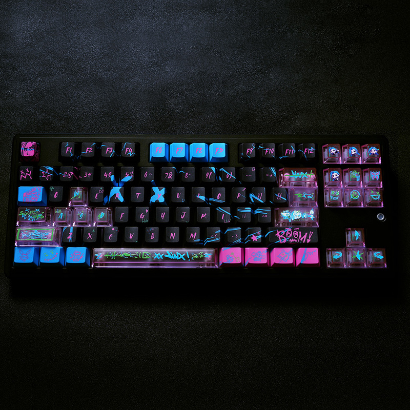 Jinx Anime Theme Keycaps Mecha - đánh giá và giá Gaming Accessories To Gift