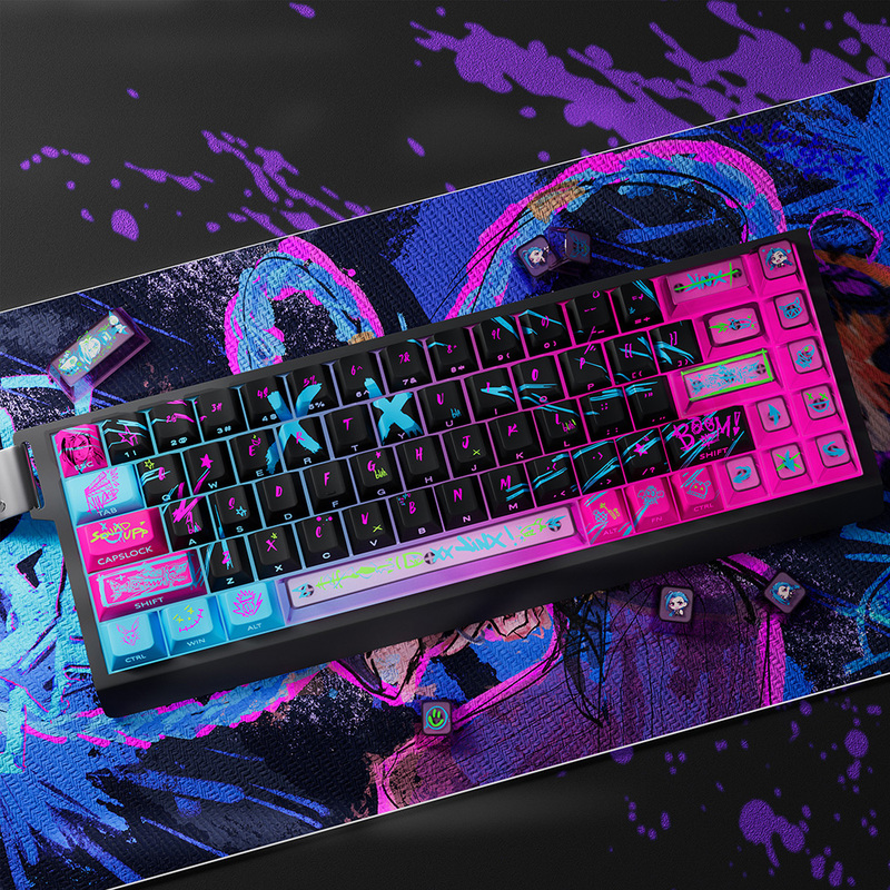 Jinx Anime Theme Keycaps Mecha - đánh giá và giá Gaming Accessories To Gift