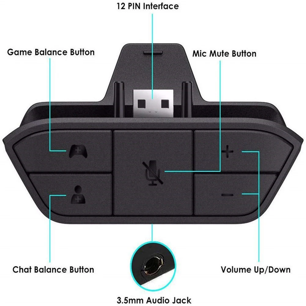 Stereo Headset Adapter for Xbo - đánh giá và giá Gaming Accessories Headset