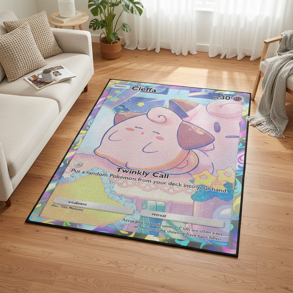 Pokemon Cleffa Anime Rug Kawai - đánh giá và giá Gaming Accessories To Gift