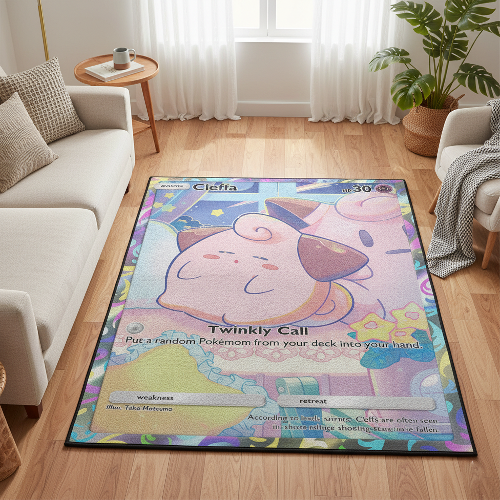 Pokemon Cleffa Anime Rug Kawai - đánh giá và giá Gaming Accessories To Gift