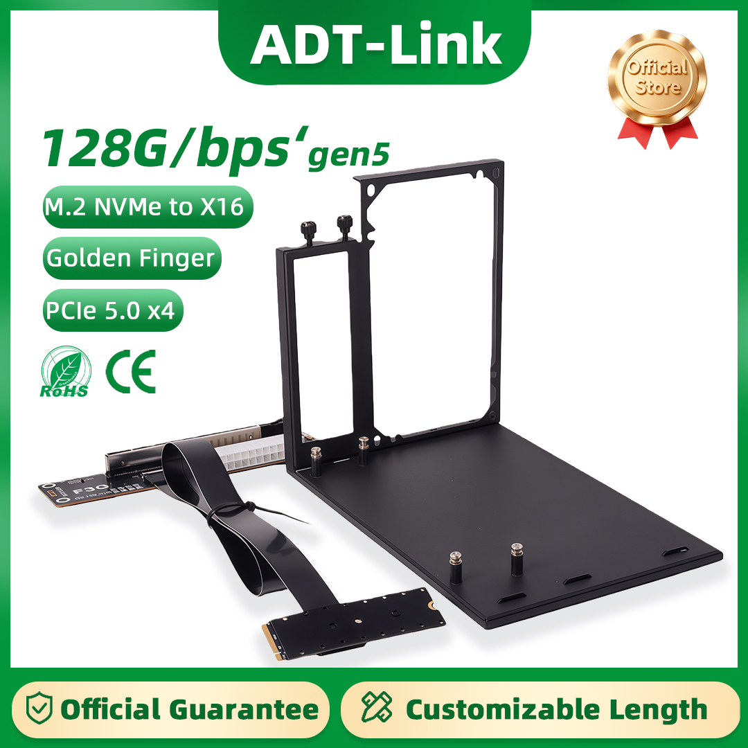ADT-Link PCIE 5.0 128G/bps M.2 - đánh giá và giá Pcie Extension Cable