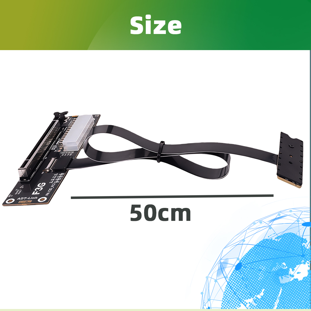 ADT-Link PCIE 5.0 128G/bps M.2 - đánh giá và giá Pcie Extension Cable