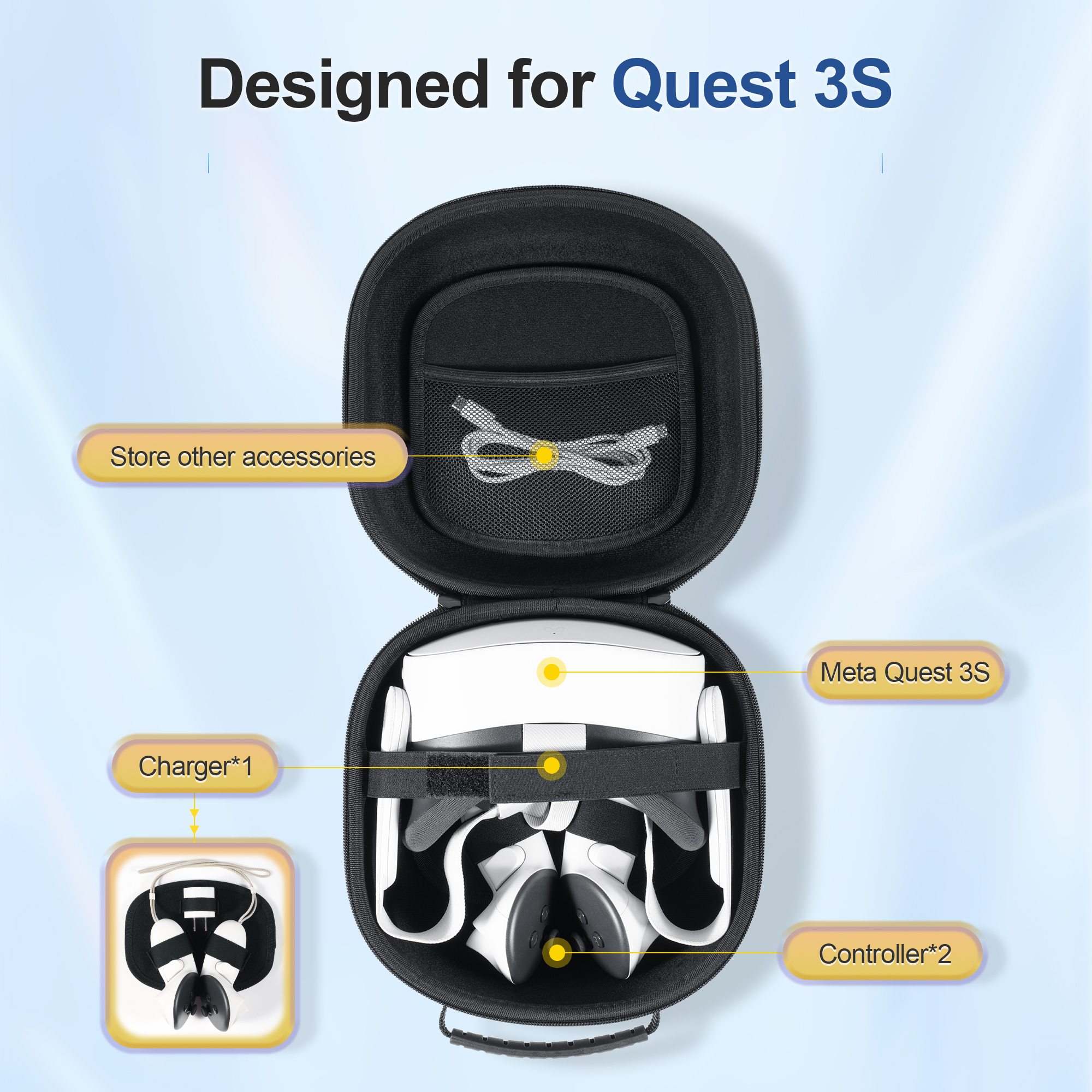 Hard Carrying Case Compatible  - đánh giá và giá Gaming Accessories Headset