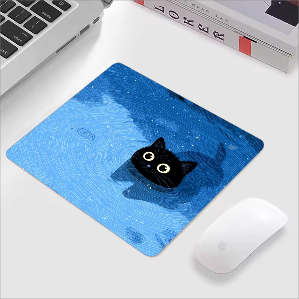 Cute Black Cat Glass Mouse Pad - đánh giá và giá Gaming Accessories Keyboards