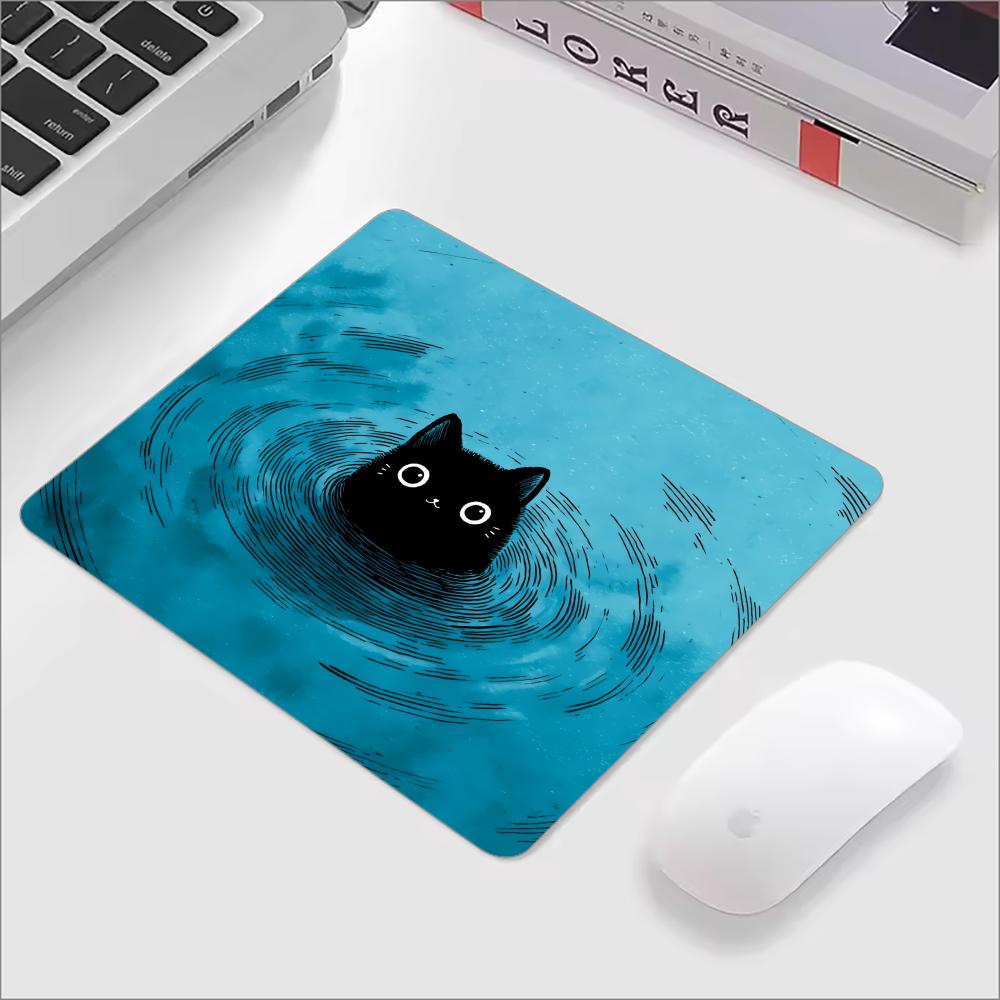 Cute Black Cat Glass Mouse Pad - đánh giá và giá Gaming Accessories Keyboards