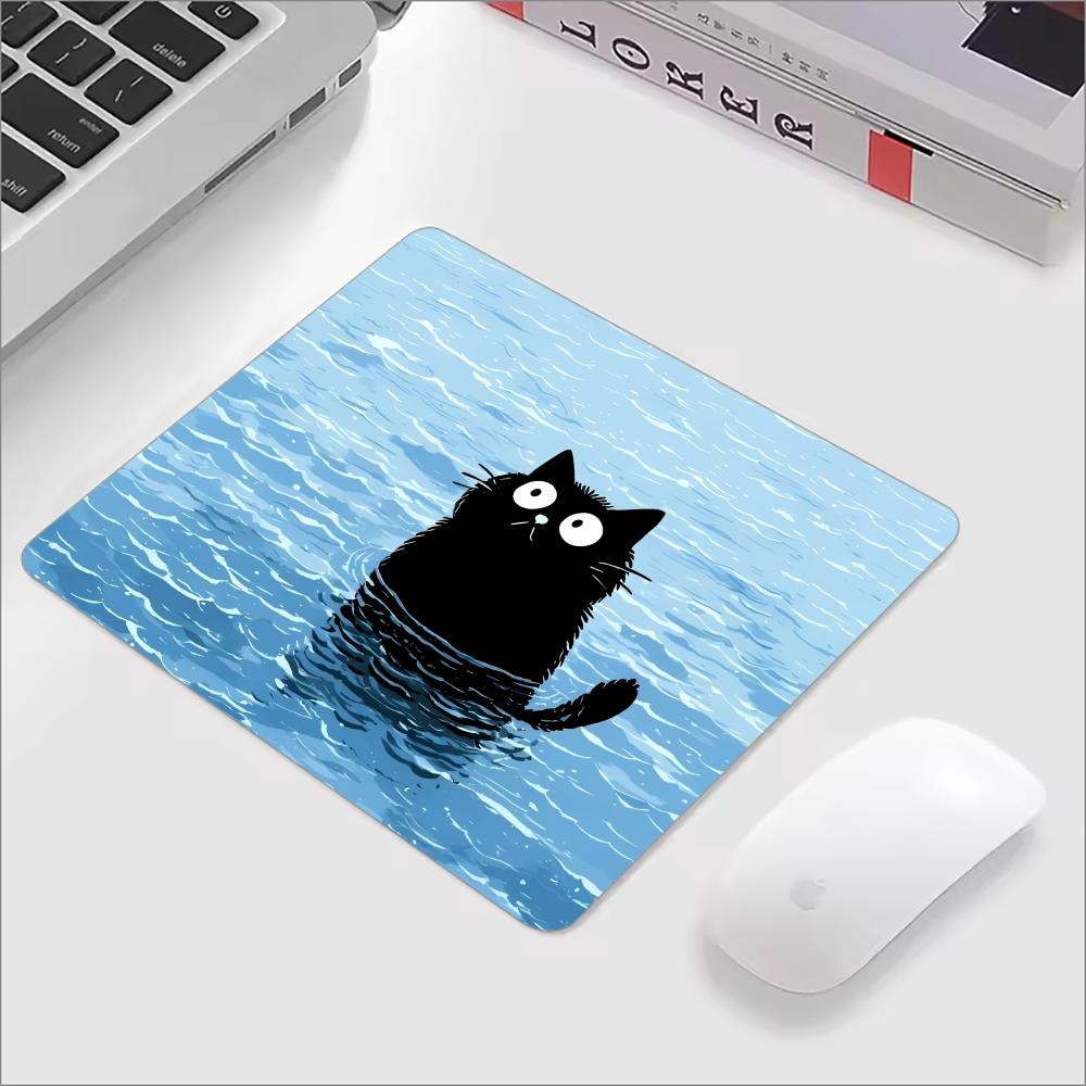 Cute Black Cat Glass Mouse Pad - đánh giá và giá Gaming Accessories Keyboards